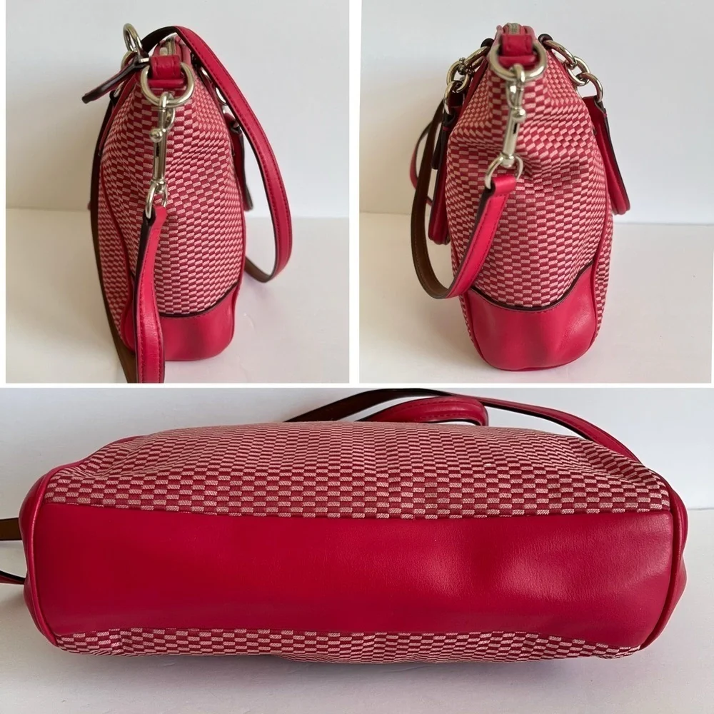 COACH Jacquard Kelsey Satchel Small Crossbody Bag F57244